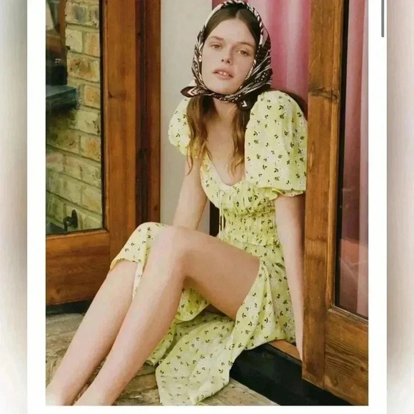 For Love & Lemons Chrysanthemum
Mini Dress in Lemonade - Picture 8 of 9